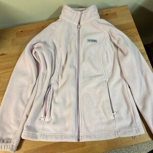 Columbia Light Pink Fleece Full Zip Jacket